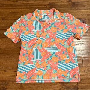 Chubbies Vibrant Floral Polo